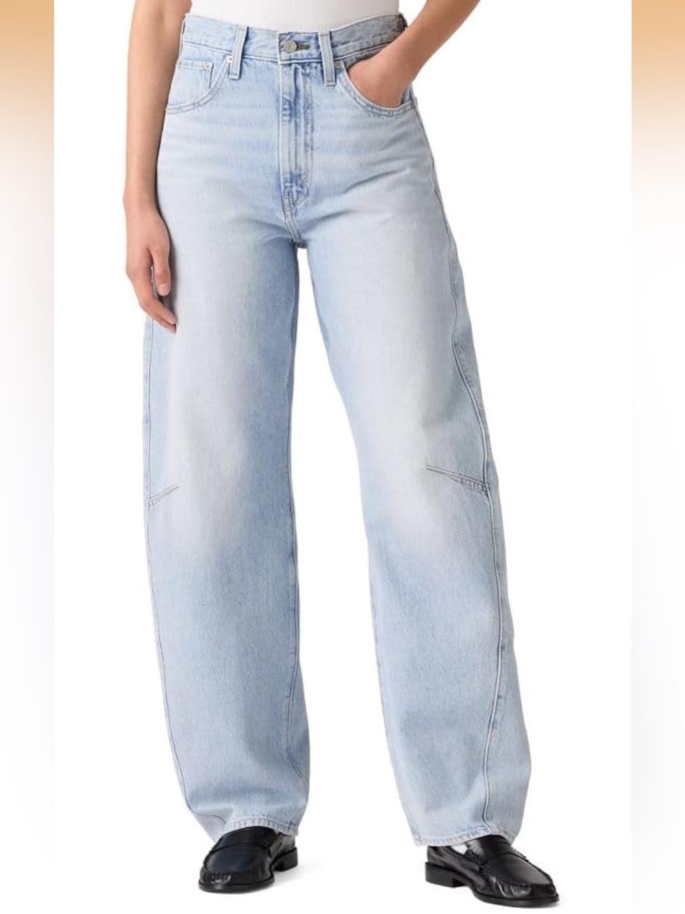 Levi’s cinch Barrel Light Wash Wide Leg Women’s Jeans